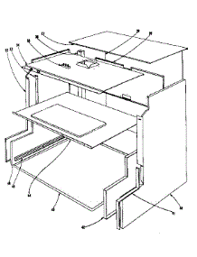 Main Structure Section parts for Kenmore Range 101.903610 (101903610, 101 903610) from AppliancePartsPros.com