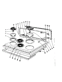 Cook Top Section parts for Kenmore Range 101.906625 (101906625, 101 906625) from AppliancePartsPros.com