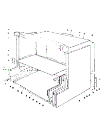 Main Structure Section parts for Kenmore Range 101.912630 (101912630, 101 912630) from AppliancePartsPros.com