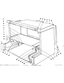 Main Structure Section parts for Kenmore Range 101.912635 (101912635, 101 912635) from AppliancePartsPros.com