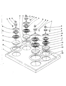 Cooktop parts for Kenmore Range 101.977582 (101977582, 101 977582) from AppliancePartsPros.com
