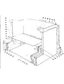 Main Structure Section parts for Kenmore Range 101.996634 (101996634, 101 996634) from AppliancePartsPros.com
