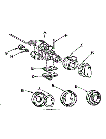 Oven Thermostat parts for Kenmore Range 103.242910 (103242910, 103 242910) from AppliancePartsPros.com