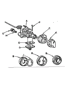 Oven Thermostat parts for Kenmore Range 103.248922 (103248922, 103 248922) from AppliancePartsPros.com