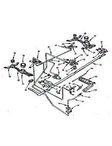 Burner Section parts for Kenmore Range 103.292010 (103292010, 103 292010) from AppliancePartsPros.com