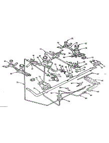 Burner Section parts for Kenmore Range 103.293012 (103293012, 103 293012) from AppliancePartsPros.com