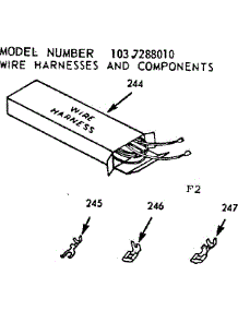 Wire Harnesses And Components parts for Kenmore Range 103.7288010 (1037288010, 103 7288010) from AppliancePartsPros.com
