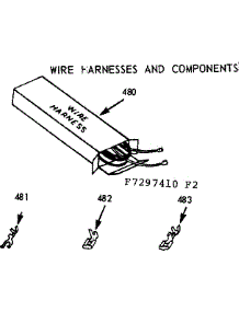 Wire Harnesses And Components parts for Kenmore Range 103.7297410 (1037297410, 103 7297410) from AppliancePartsPros.com