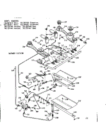 Burner Section parts for Kenmore Range 103.7297461 (1037297461, 103 7297461) from AppliancePartsPros.com