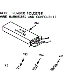 Wire Harnesses And Components parts for Kenmore Range 103.7297911 (1037297911, 103 7297911) from AppliancePartsPros.com