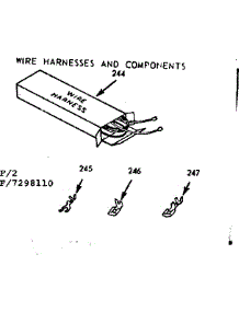 Wire Harnesses And Components parts for Kenmore Range 103.7298110 (1037298110, 103 7298110) from AppliancePartsPros.com