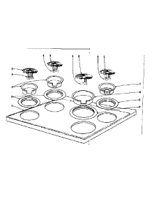 Cook Top Section parts for Kenmore Range 101.935620 (101935620, 101 935620) from AppliancePartsPros.com