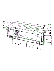 Backguard Section parts for Kenmore Range 101.9366500 (1019366500, 101 9366500) from AppliancePartsPros.com