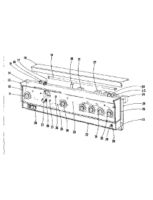 Backguard Section parts for Kenmore Range 101.9366691 (1019366691, 101 9366691) from AppliancePartsPros.com