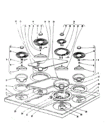 Main Top Section parts for Kenmore Range 101.937600 (101937600, 101 937600) from AppliancePartsPros.com