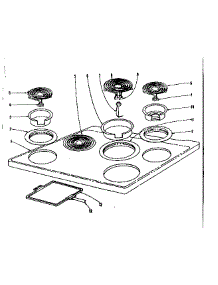 Cook Top Section parts for Kenmore Range 101.938630 (101938630, 101 938630) from AppliancePartsPros.com