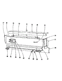Backguard Section parts for Kenmore Range 101.9636500 (1019636500, 101 9636500) from AppliancePartsPros.com