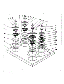 Main Top Section parts for Kenmore Range 101.964580 (101964580, 101 964580) from AppliancePartsPros.com