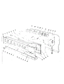 Backguard Section parts for Kenmore Range 101.9666541 (1019666541, 101 9666541) from AppliancePartsPros.com