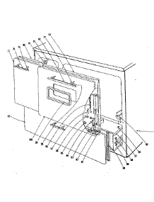 Door And Drawer Section parts for Kenmore Range 101.9666541 (1019666541, 101 9666541) from AppliancePartsPros.com