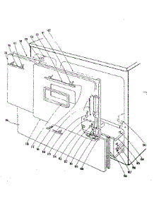 Door And Drawer Section For 101.9676400 And 101.9676440 parts for Kenmore Range 101.9676400 (1019676400, 101 9676400) from AppliancePartsPros.com