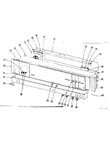Backguard Section parts for Kenmore Range 101.9676400 (1019676400, 101 9676400) from AppliancePartsPros.com