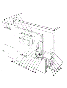 Door And Drawer Section parts for Kenmore Range 101.9676500 (1019676500, 101 9676500) from AppliancePartsPros.com