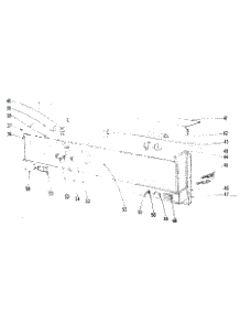 Backguard Section parts for Kenmore Range 101.9676500 (1019676500, 101 9676500) from AppliancePartsPros.com