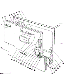 Door And Drawer Section parts for Kenmore Range 101.9686640 (1019686640, 101 9686640) from AppliancePartsPros.com
