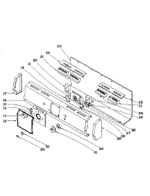 Control Panel parts for Kenmore Range 101.969580 (101969580, 101 969580) from AppliancePartsPros.com