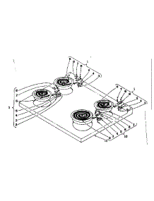 Cook Top Section parts for Kenmore Range 101.969581 (101969581, 101 969581) from AppliancePartsPros.com