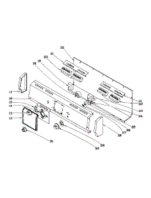 Control Panel parts for Kenmore Range 101.969585 (101969585, 101 969585) from AppliancePartsPros.com