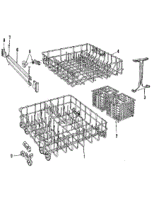 Rack parts for Kenmore Dishwasher 587.1419081 (5871419081, 587 1419081) from AppliancePartsPros.com