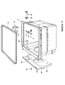 Tub parts for Kenmore Dishwasher 587.1419581 (5871419581, 587 1419581) from AppliancePartsPros.com