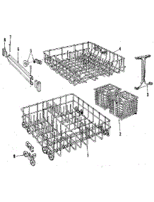 Rack Details parts for Kenmore Dishwasher 587.1419582 (5871419582, 587 1419582) from AppliancePartsPros.com