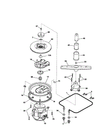 Motor / Heater / Spray Arm parts for Kenmore Dishwasher 587.14242100 (58714242100, 587 14242100) from AppliancePartsPros.com