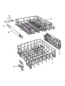 Rack parts for Kenmore Dishwasher 587.1426081 (5871426081, 587 1426081) from AppliancePartsPros.com