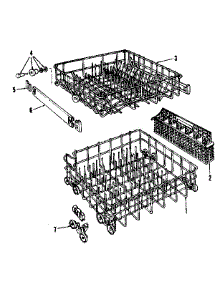 Rack Details parts for Kenmore Dishwasher 587.1426580 (5871426580, 587 1426580) from AppliancePartsPros.com