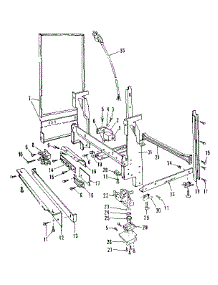 Frame parts for Kenmore Dishwasher 587.1426581 (5871426581, 587 1426581) from AppliancePartsPros.com