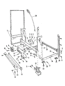 Frame Details parts for Kenmore Dishwasher 587.1426583 (5871426583, 587 1426583) from AppliancePartsPros.com