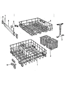 Rack Details parts for Kenmore Dishwasher 587.1428080 (5871428080, 587 1428080) from AppliancePartsPros.com