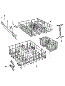 Rack parts for Kenmore Dishwasher 587.1429581 (5871429581, 587 1429581) from AppliancePartsPros.com