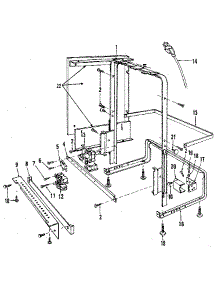 Frame Details parts for Kenmore Dishwasher 587.1429582 (5871429582, 587 1429582) from AppliancePartsPros.com