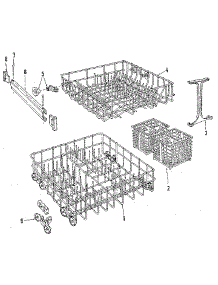 Rack Details parts for Kenmore Dishwasher 587.1429582 (5871429582, 587 1429582) from AppliancePartsPros.com