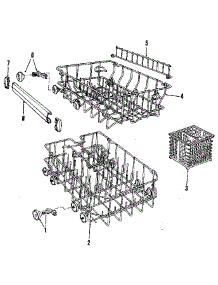 Rack Details parts for Kenmore Dishwasher 587.1430590 (5871430590, 587 1430590) from AppliancePartsPros.com