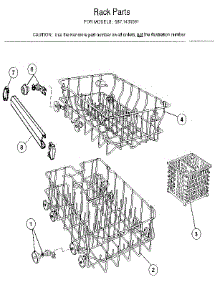 Rack Assemblies parts for Kenmore Dishwasher 587.1430591 (5871430591, 587 1430591) from AppliancePartsPros.com