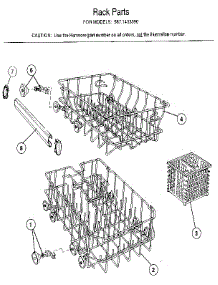 Rack Assemblies parts for Kenmore Dishwasher 587.1433590 (5871433590, 587 1433590) from AppliancePartsPros.com
