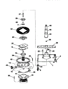 Motor, Heater, And Spray Arm Details parts for Kenmore Dishwasher 587.1434969 (5871434969, 587 1434969) from AppliancePartsPros.com