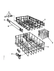 Rack Details parts for Kenmore Dishwasher 587.1436080 (5871436080, 587 1436080) from AppliancePartsPros.com