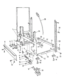 Frame Details parts for Kenmore Dishwasher 587.1436083 (5871436083, 587 1436083) from AppliancePartsPros.com